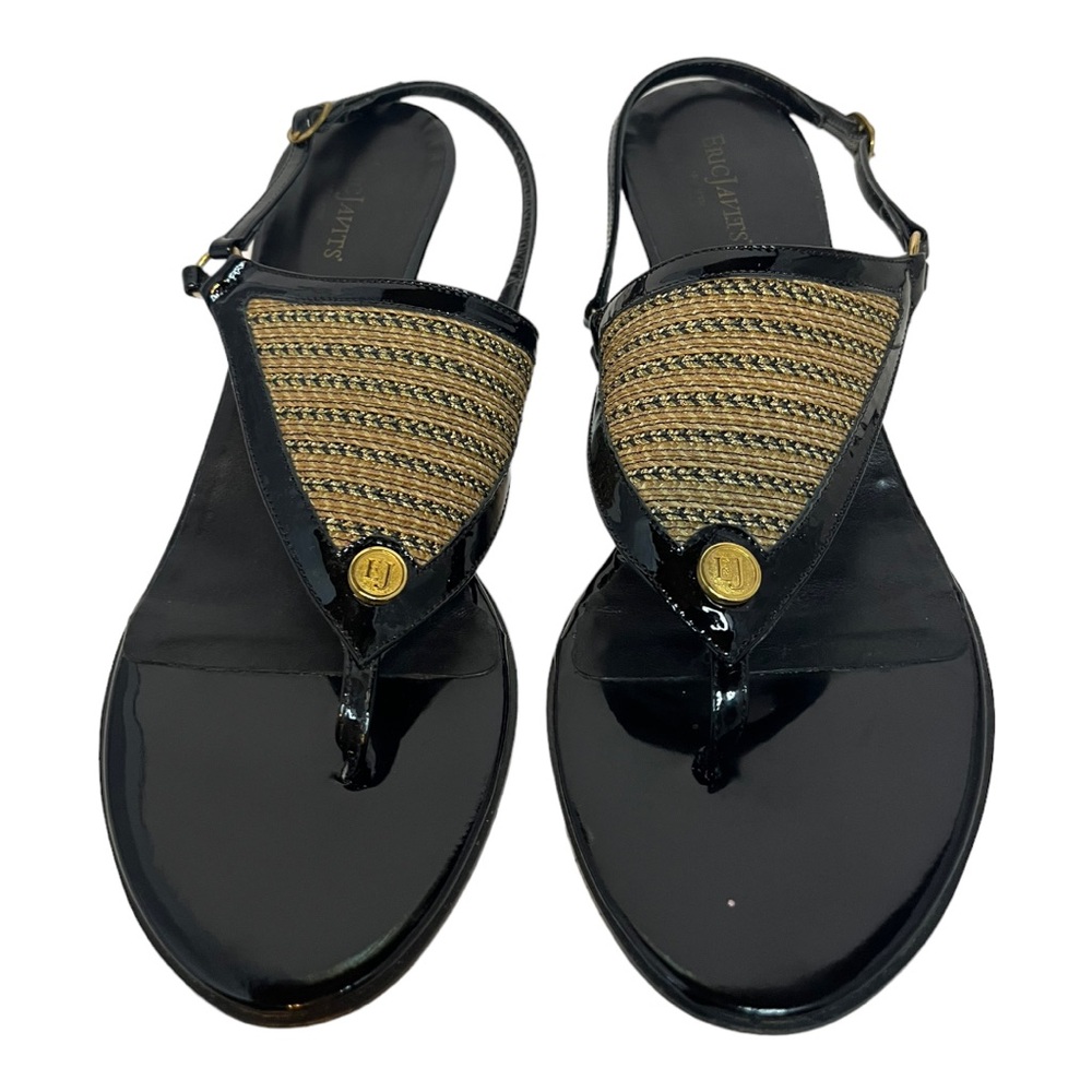 Eric Javits Logo Sandal Pump